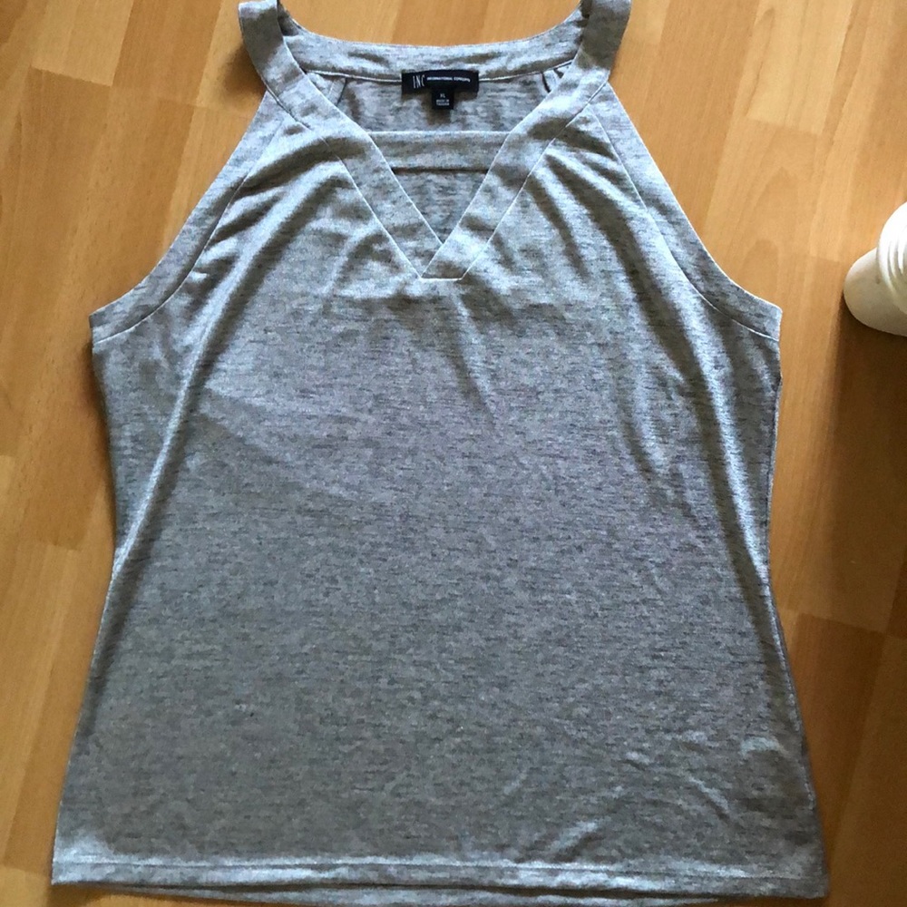 Shimmer Sleeveless Cutout Top